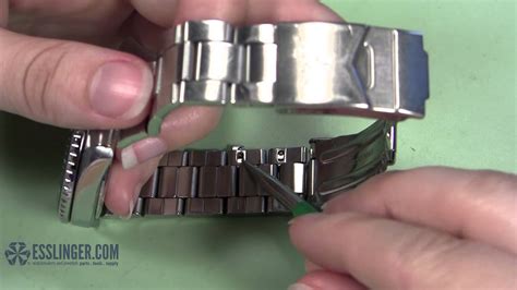 watch band link hole removal